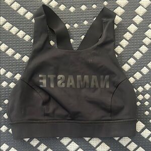 Lululemon Black Namaste Sports Bra